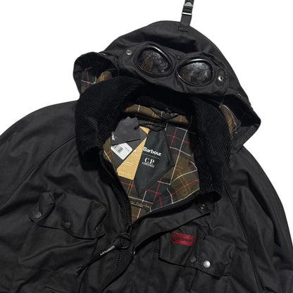 CP Company Barbour Wax Jacket | Large, Black