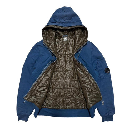 C.P. Company Blue Down Lined Hoodie