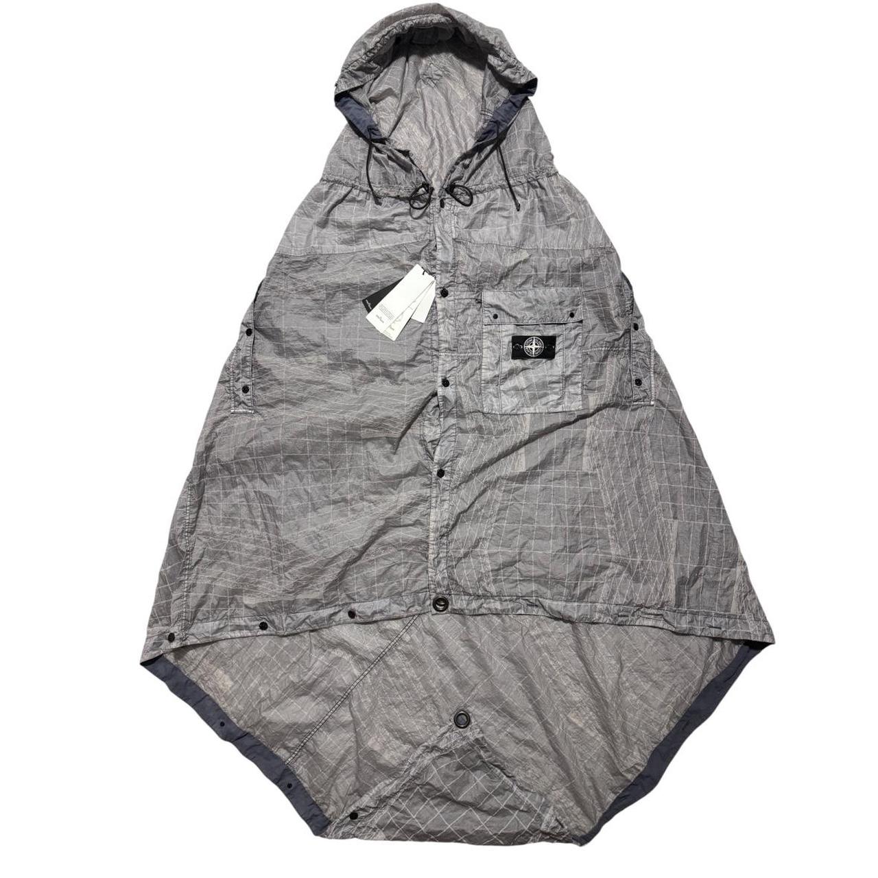 Stone Island Reflective Grid Poncho