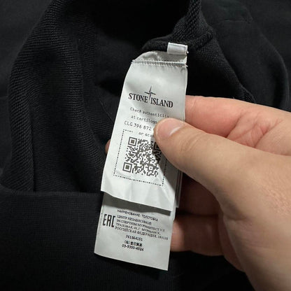 Stone Island Black Pullover Hoodie