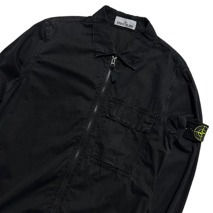 Stone Island Black Canvas Overshirt