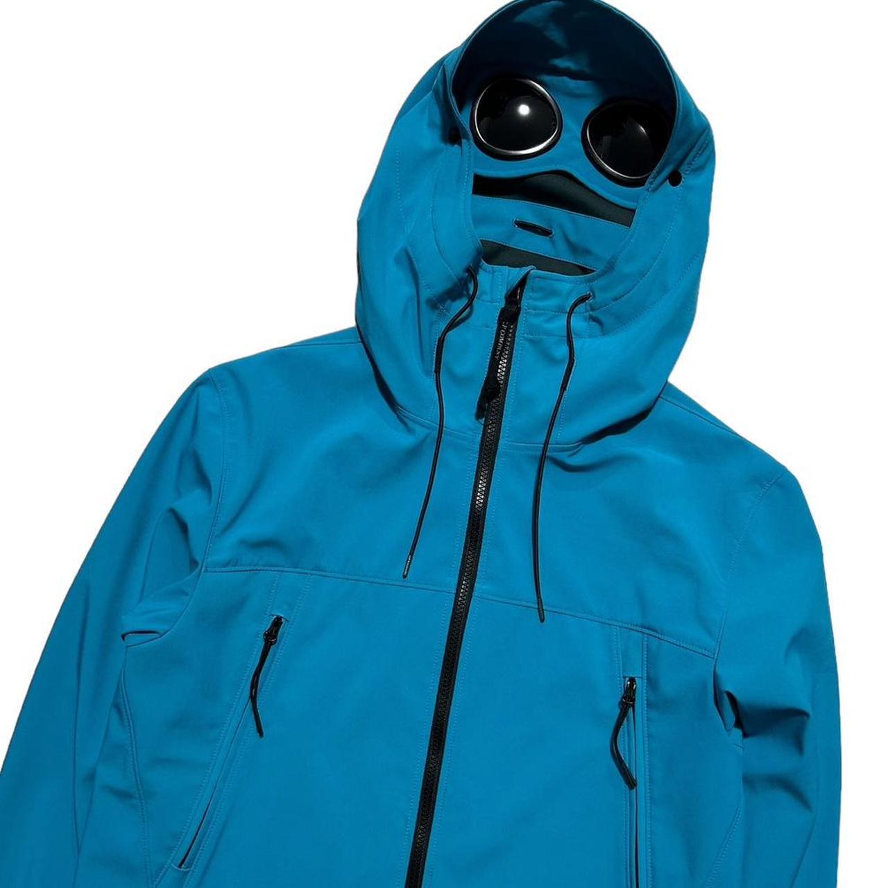 CP Company Blue Soft Shell Goggle Jacket - Known Source