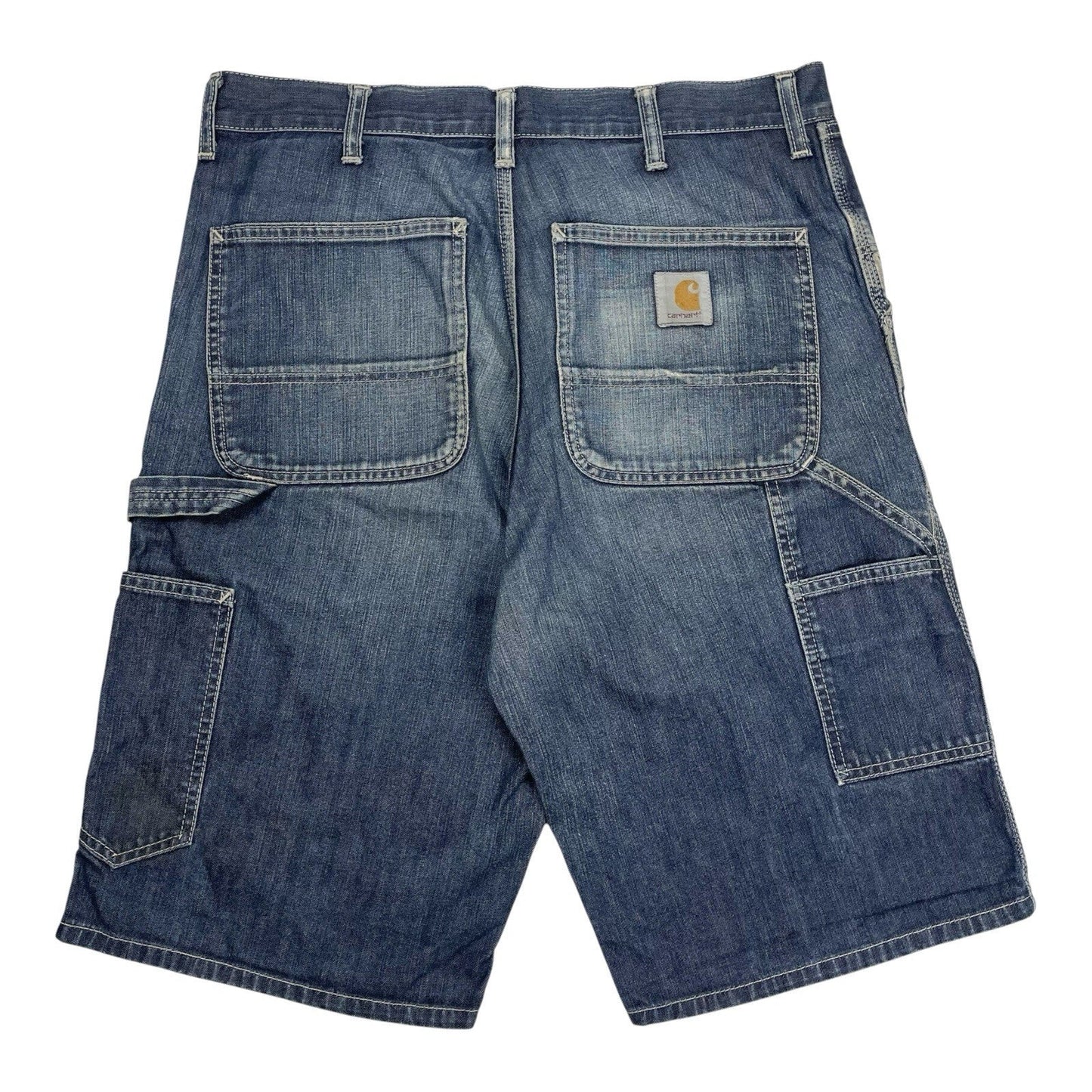 Carhartt WIP Single Knee Bermuda Shorts, Size 32 | O/S, Blue