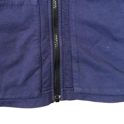 Stone Island Blue Cotton Zip Jacket