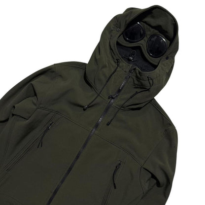 CP Company Khaki Soft Shell Goggle Jacket