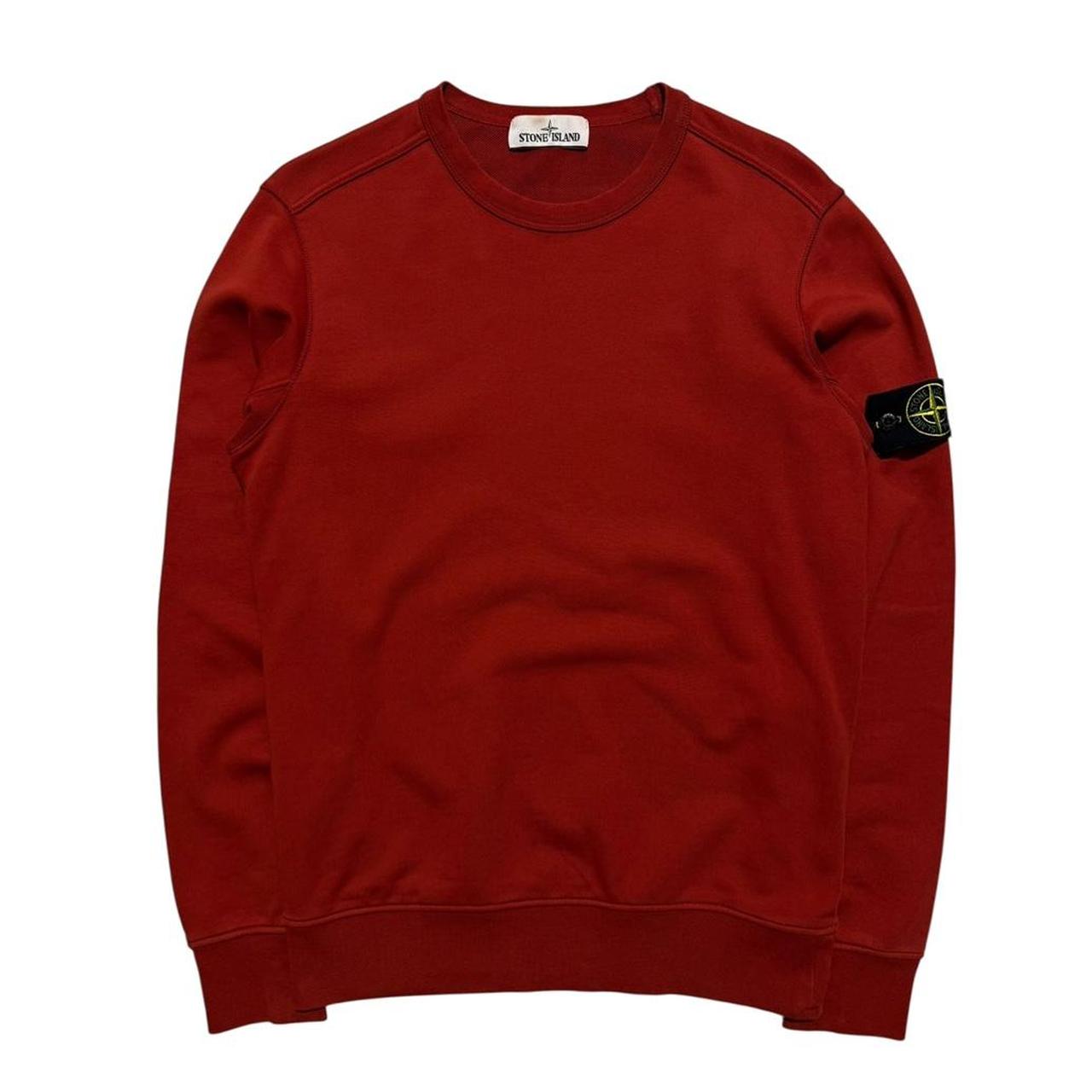 Stone Island Red Pullover Crewneck