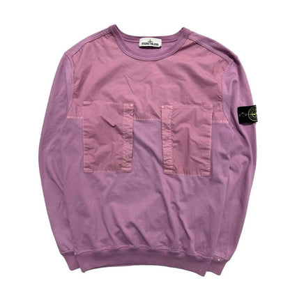 Stone Island Pink Pullover Crewneck