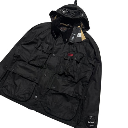 CP Company Barbour Wax Jacket | Large, Black