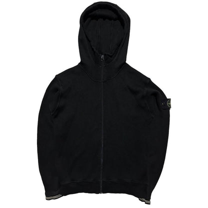 Stone Island Black Full Zip Hoodie - Known Source