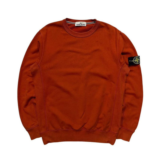 Stone Island Orange Crewneck