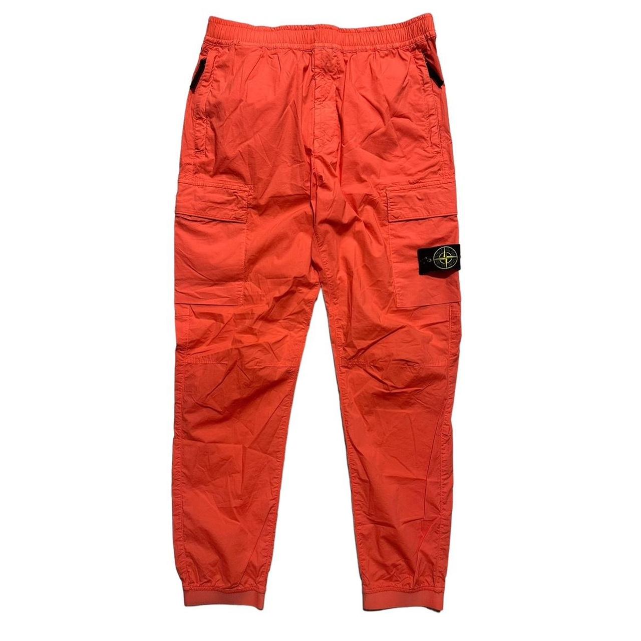 Stone Island Orange Combat Cargos
