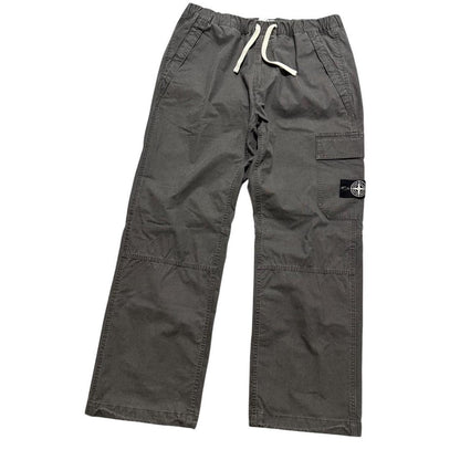 Stone Island Recycled Panama Bottoms | 36, Charcoal