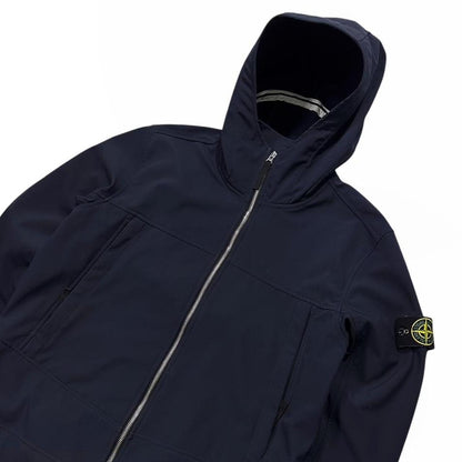 Stone Island Navy Soft Shell-R Jacket