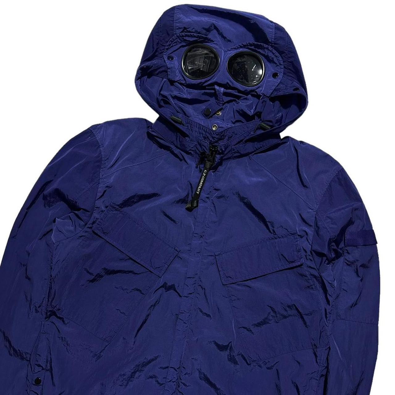 CP Company Blue Nylon Chrome Goggle Jacket - Known Source