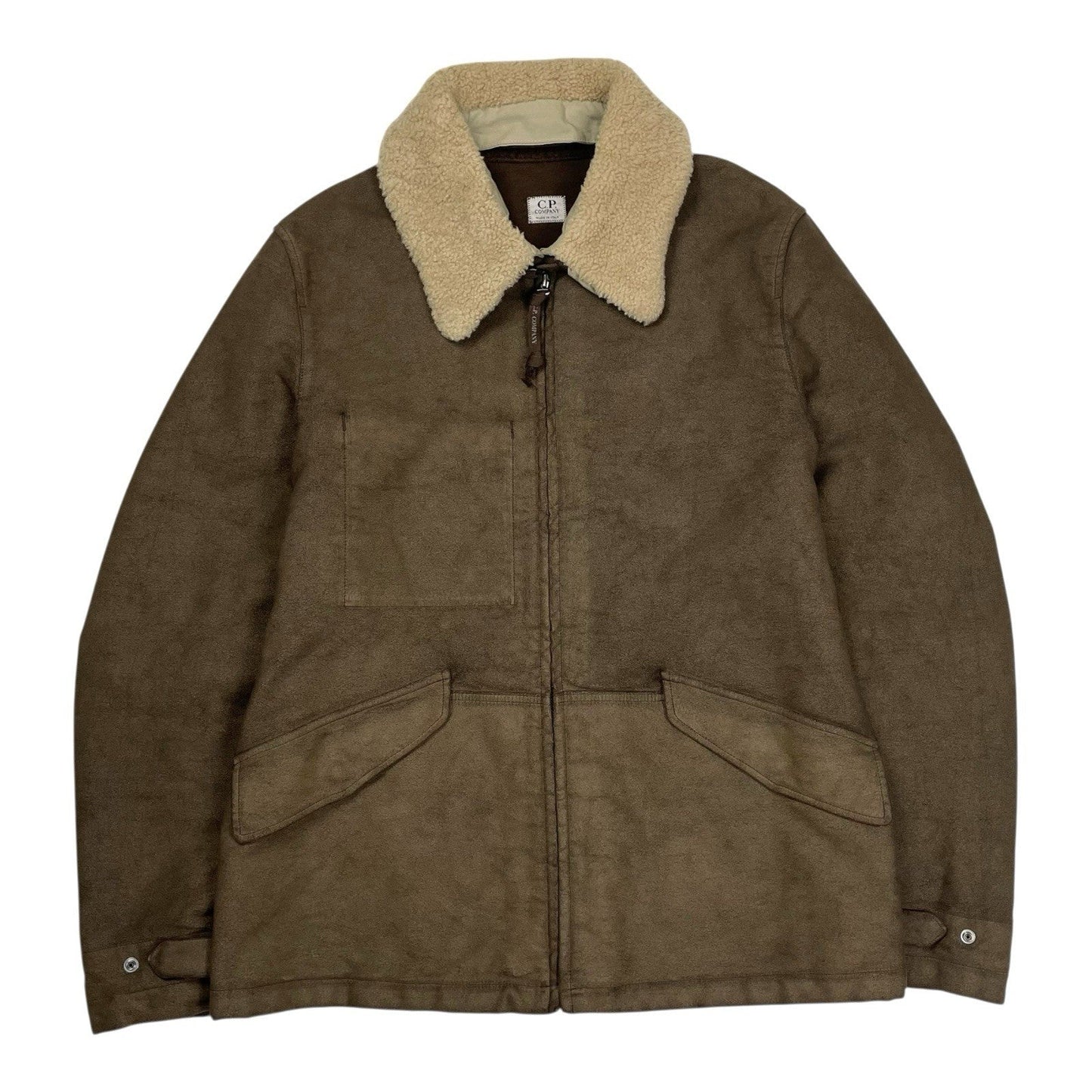 Vintage C.P. Company Flight Jacket, Size Large | O/S, Brown