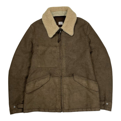 Vintage C.P. Company Flight Jacket, Size Large | O/S, Brown