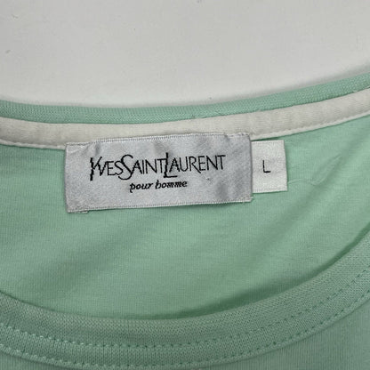 YSL T-Shirt, Size Large | O/S, Turquoise