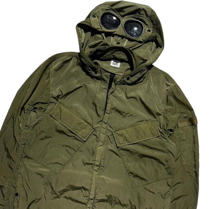 CP Company Green Chrome Nylon Goggle Jacket - Known Source