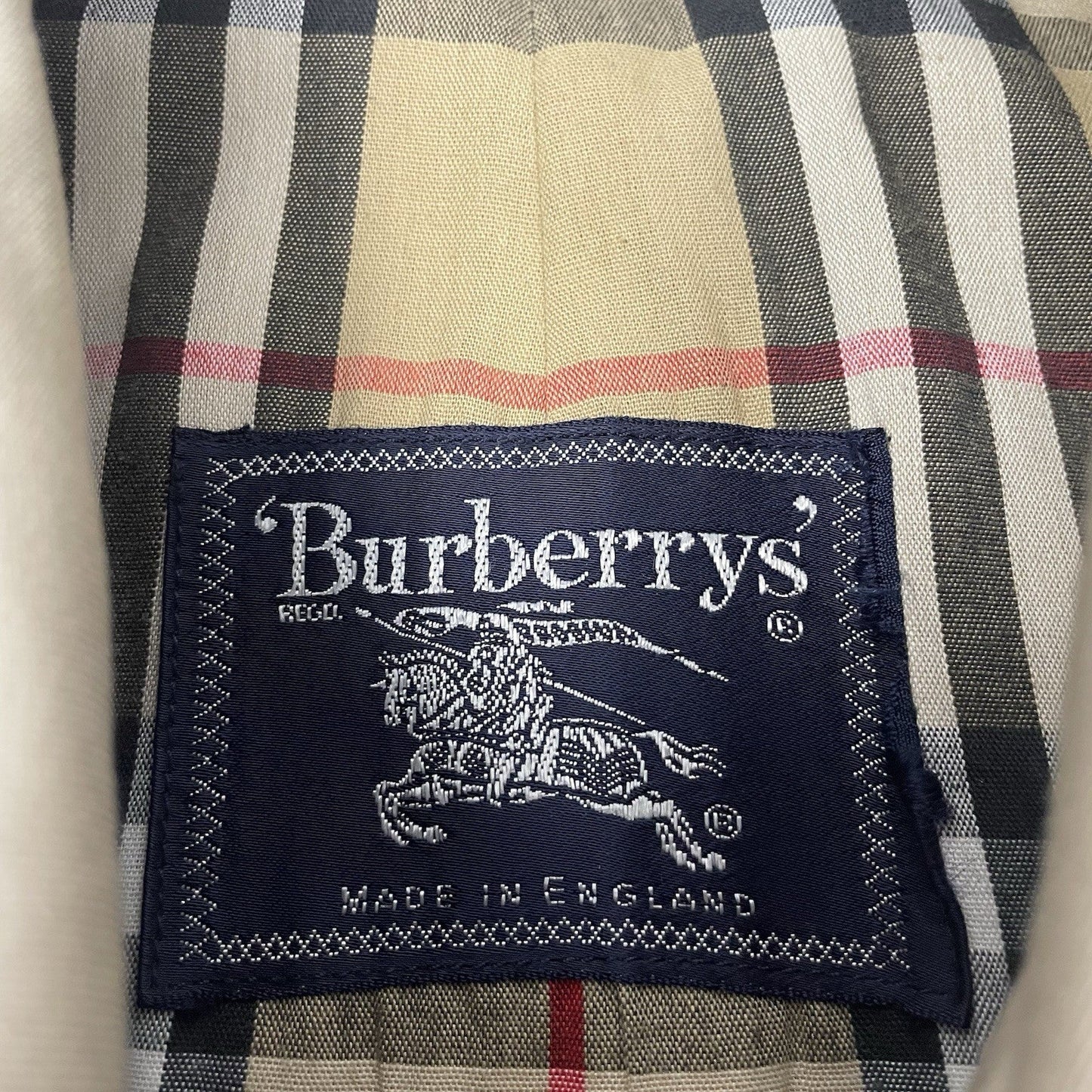 Vintage Burberrys Nova Check Trench, Size 50 Reg | O/S, Beige