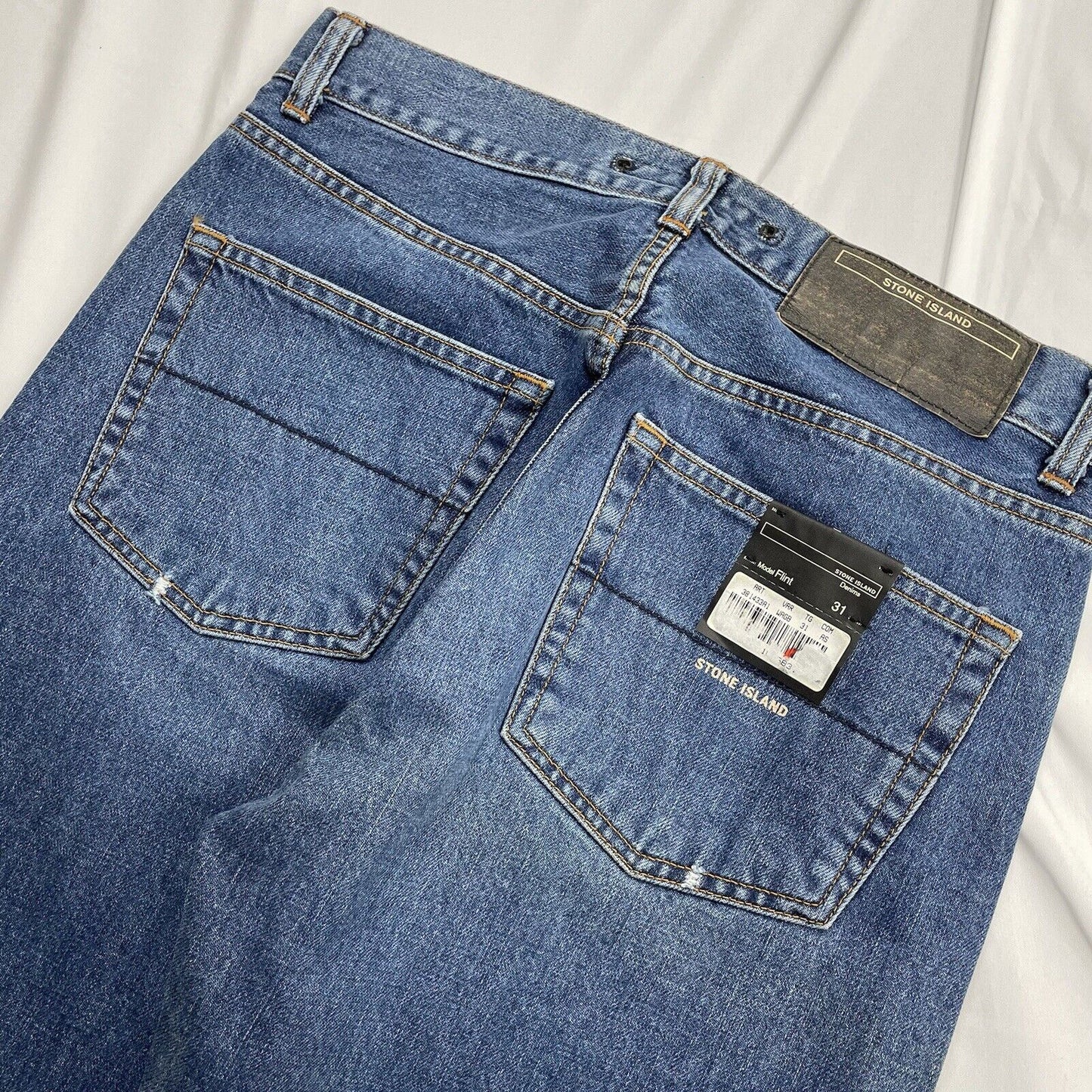 Vintage Stone Island Denims Jeans, W31 L32 New With Tags 2003 | W31, Blue
