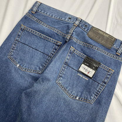 Vintage Stone Island Denims Jeans, W31 L32 New With Tags 2003 | W31, Blue
