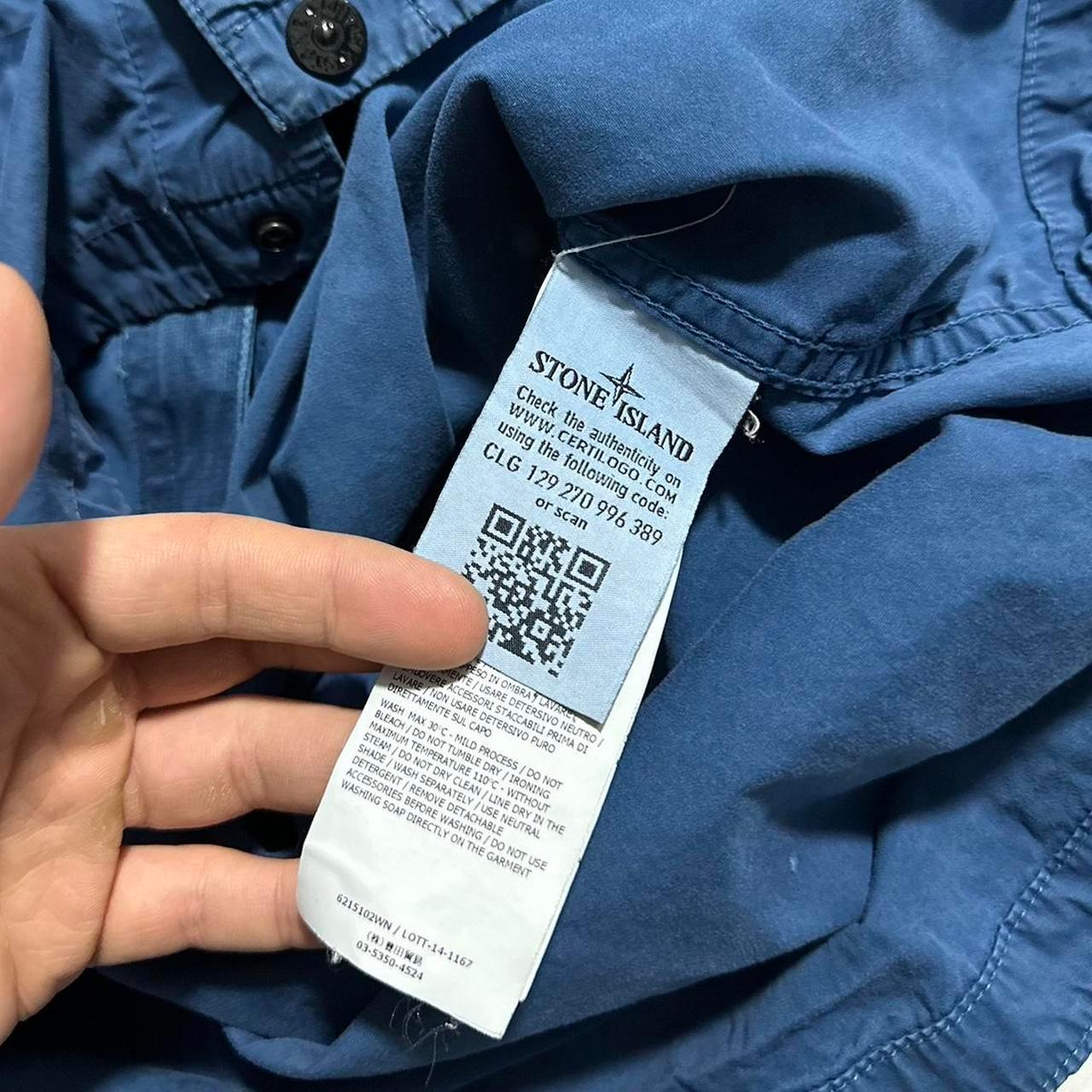 Stone Island Blue Double Pocket Overshirt - Known Source