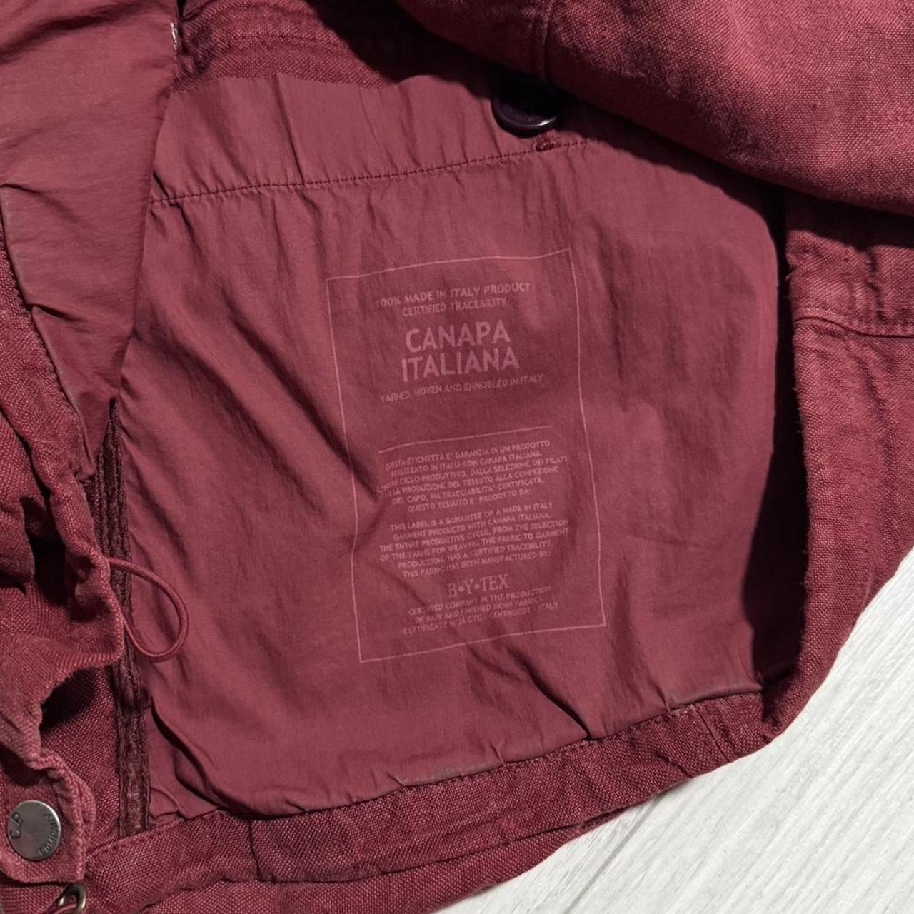 CP Company Lino Google Jacket | Large, Red