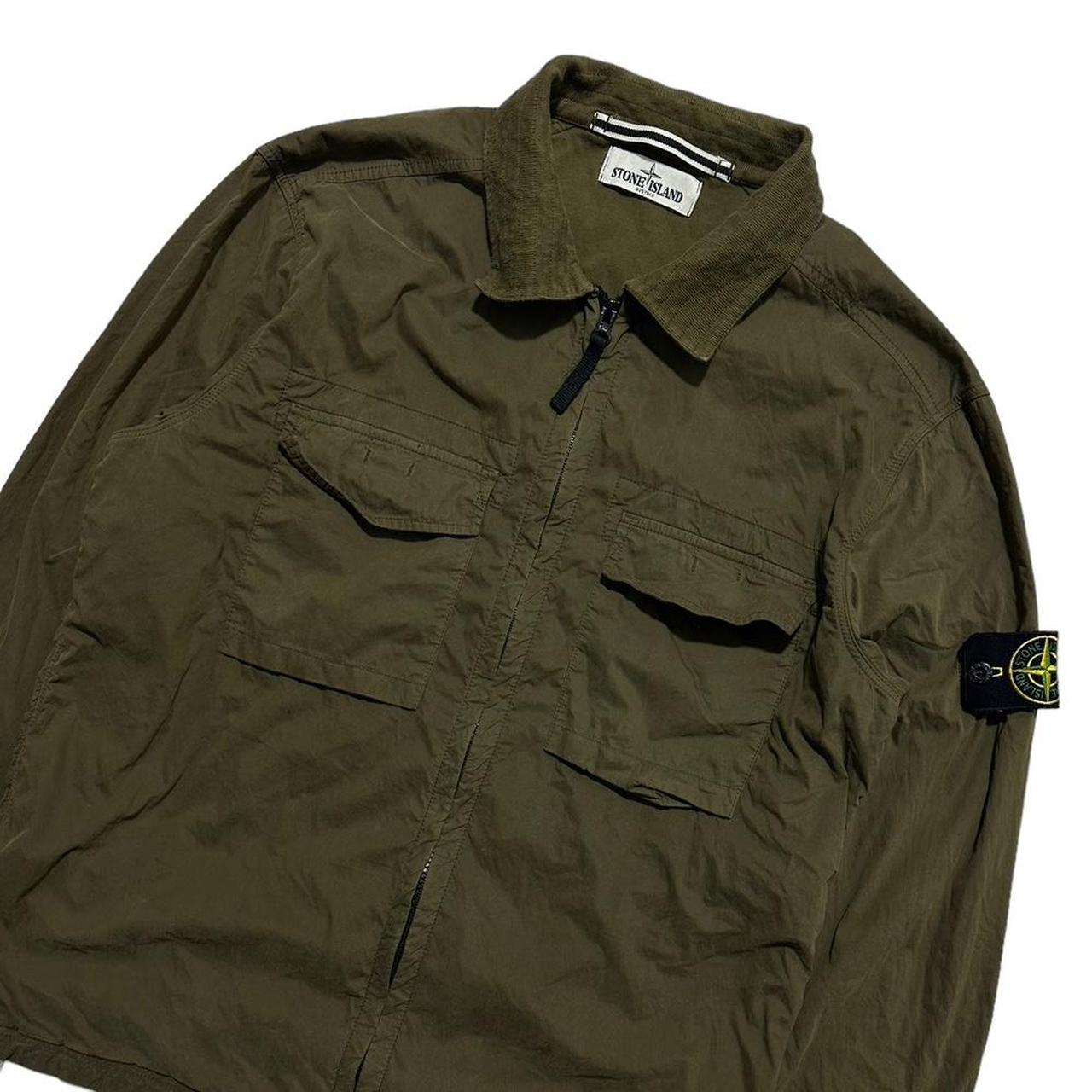 Stone Island Green Double Pocket Overshirt