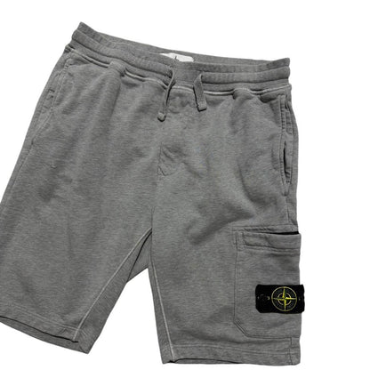 Stone Island Grey Cotton Shorts