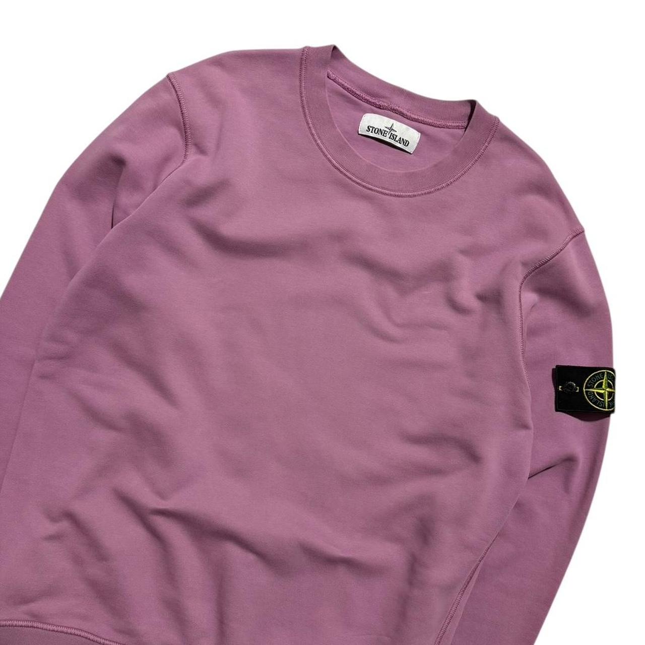 Stone Island Pink Pullover Crewneck