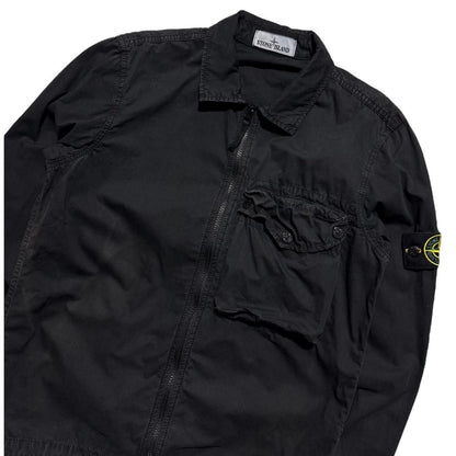 Stone Island Black Canvas Overshirt