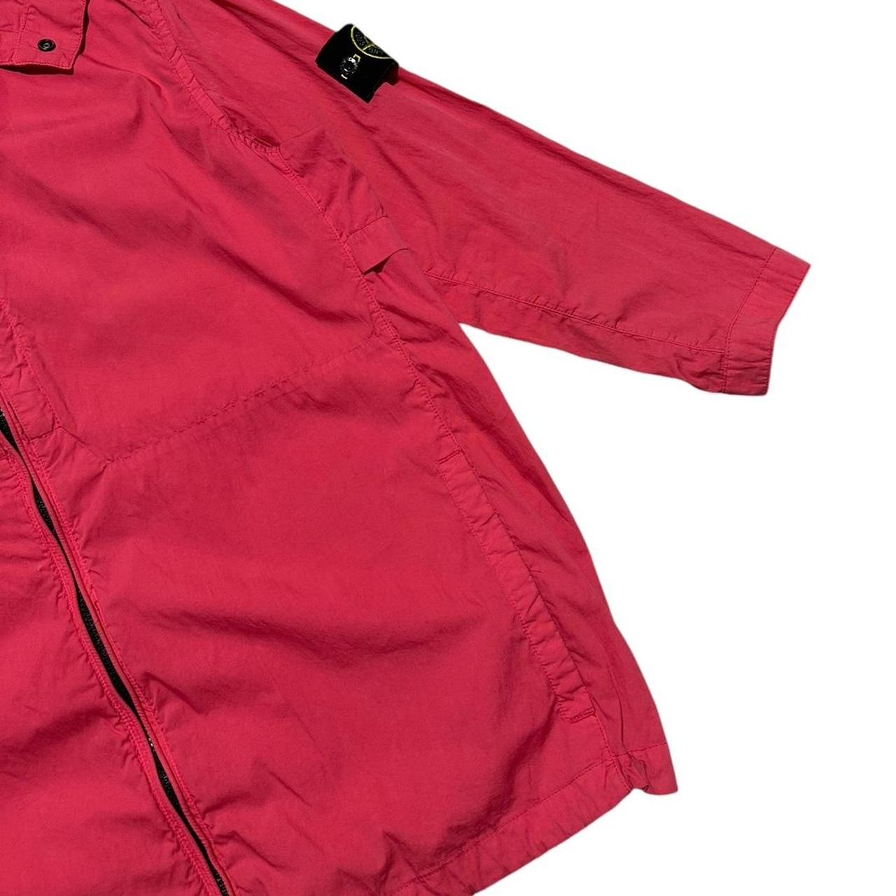 Stone Island Pink Hooded Overshirt