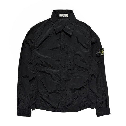 Stone Island Black Nylon Metal Overshirt