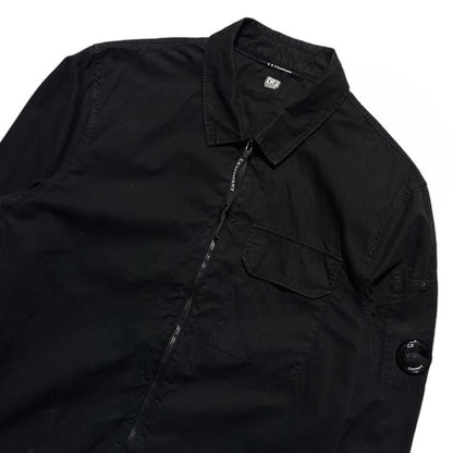 CP Company Black Overshirt | Medium, Black
