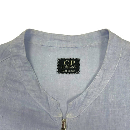 Vintage CP Company Donna Linen Overshirt, Size Large | O/S, Blue