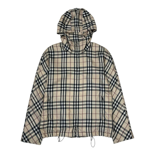Burberry Nova Check Jacket, Size Small | O/S, Beige