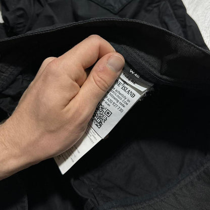 Stone Island Black Combat Cargo Shorts - Known Source