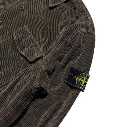 Stone Island Brown Heavy Jumbo Corduroy Shirt