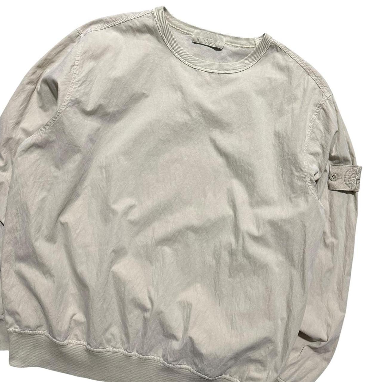 Stone Ghost Canvas Pullover | Large, Stone
