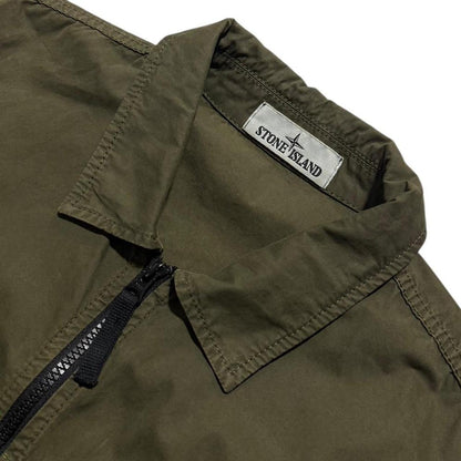 Stone Island Canvas Overshirt | XL, Olive