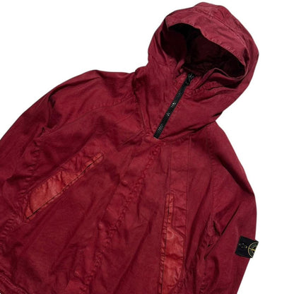 Stone Island 2004 Lino Flax Red Jacket | Large, Red