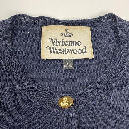 Vivienne Westwood Wool Knit Cardigan, Size Small | O/S, Navy