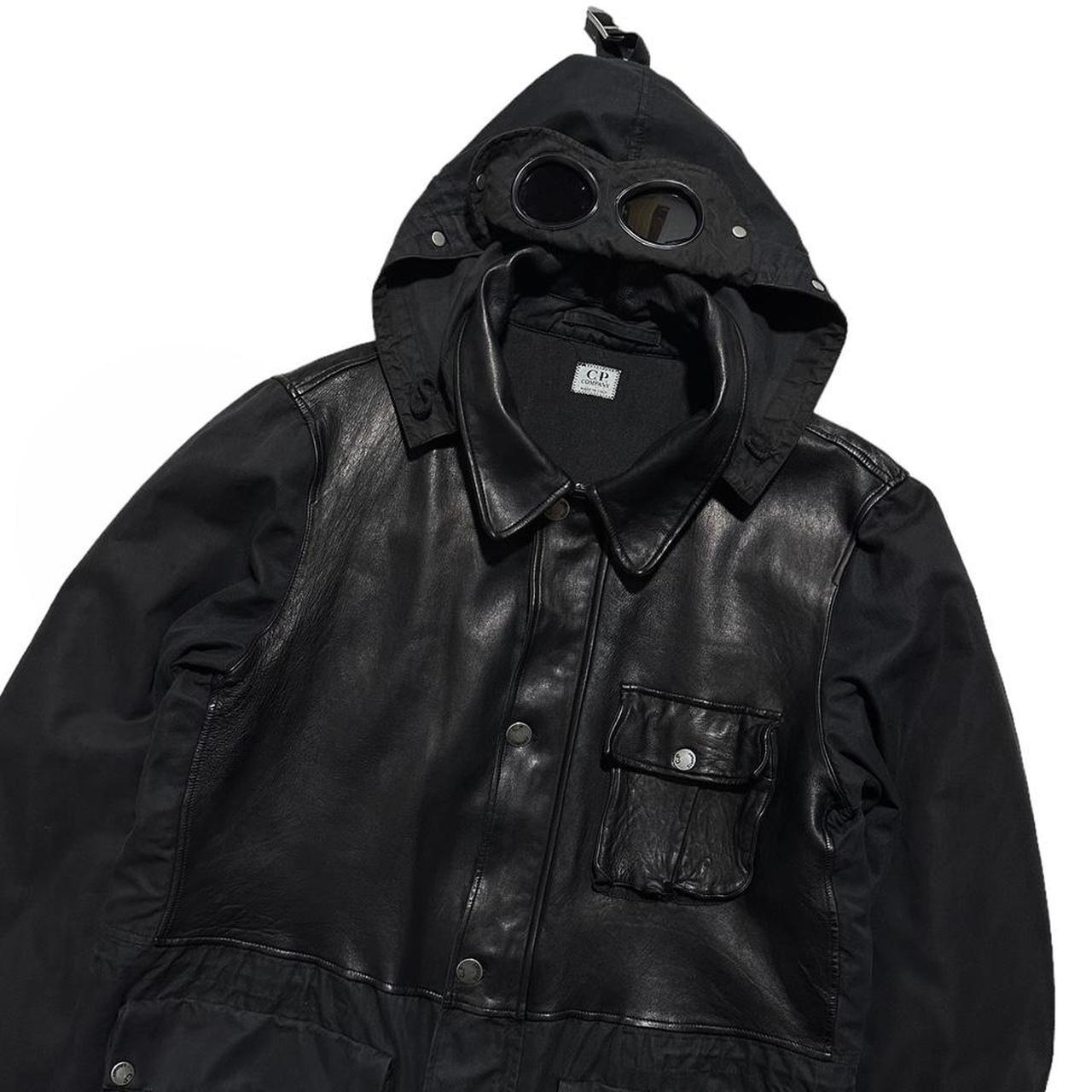 CP Company Mille Miglia Leather Goggle Jacket - Known Source