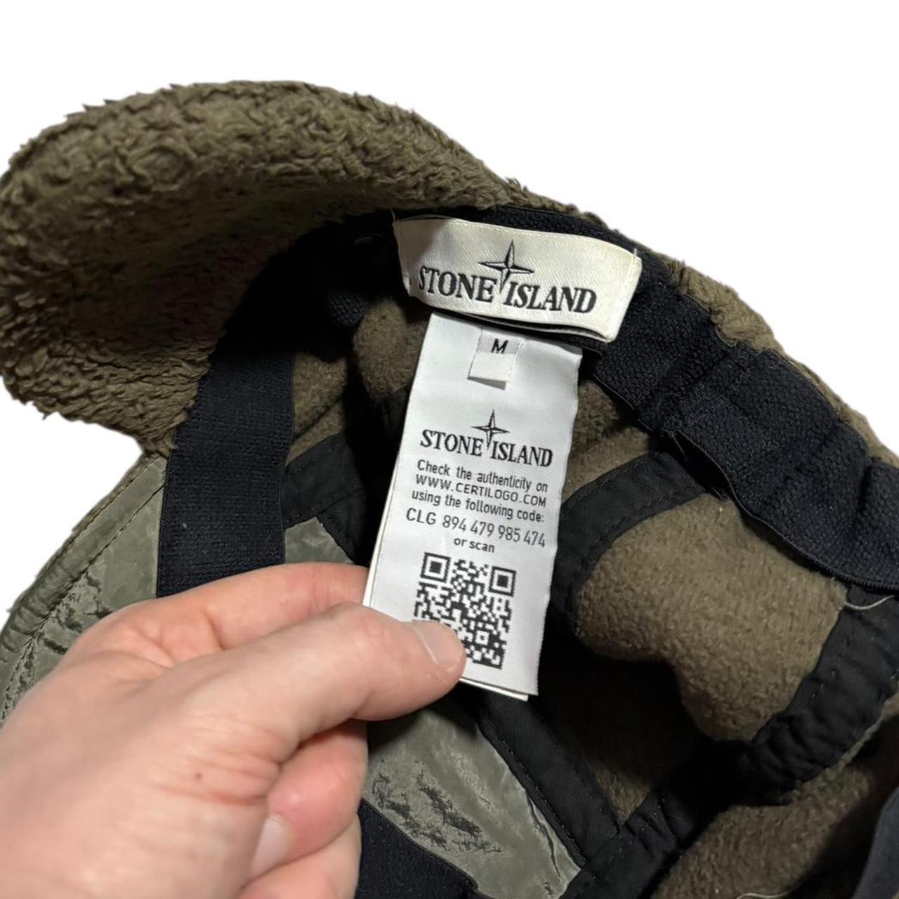 Stone Island Fleece Trapper Hat | Medium, Olive