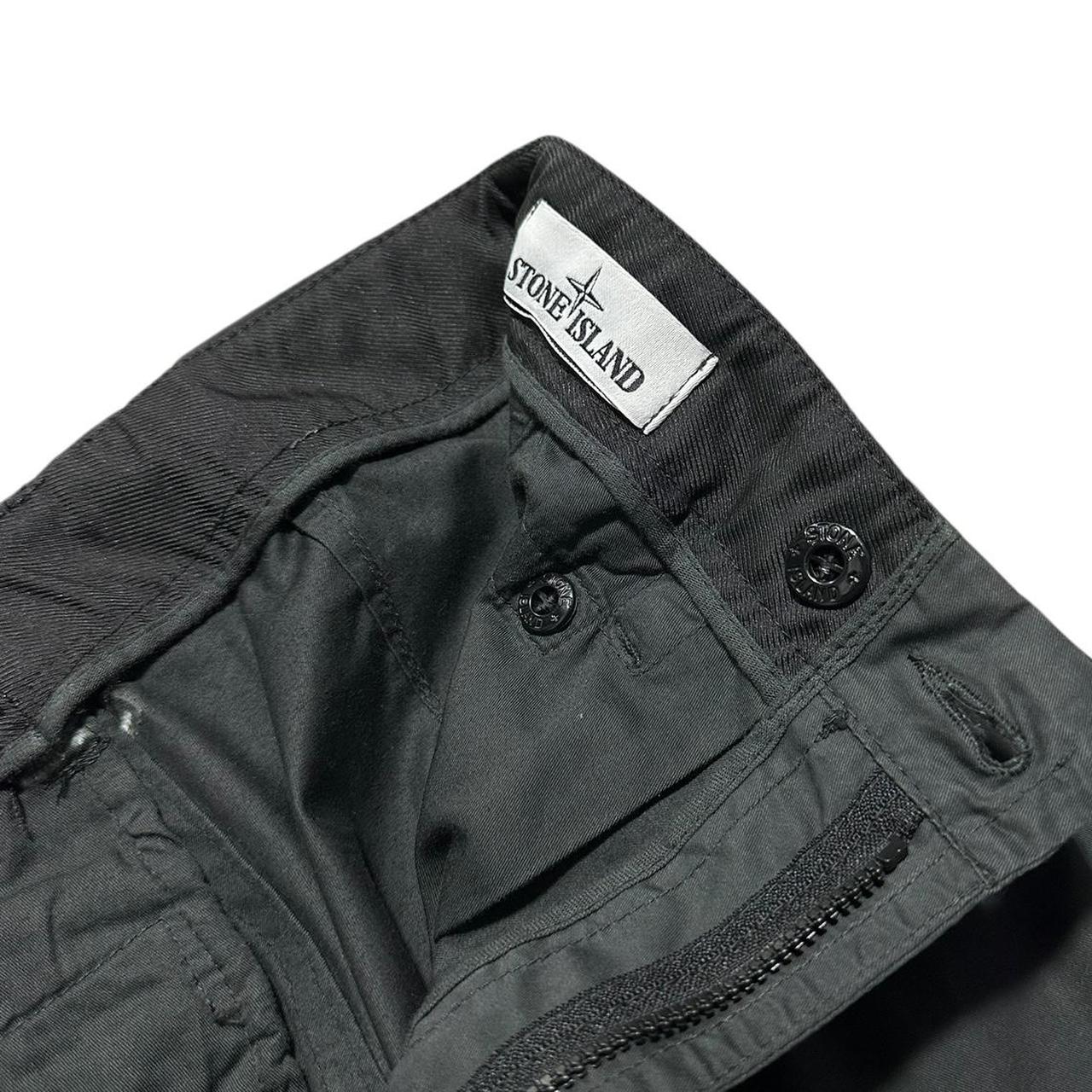 Stone Island Black Cargo Trousers