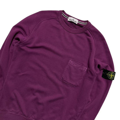 Stone Island Purple Crewneck