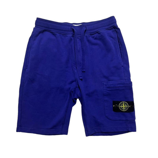 Stone Island Blue Cotton Shorts