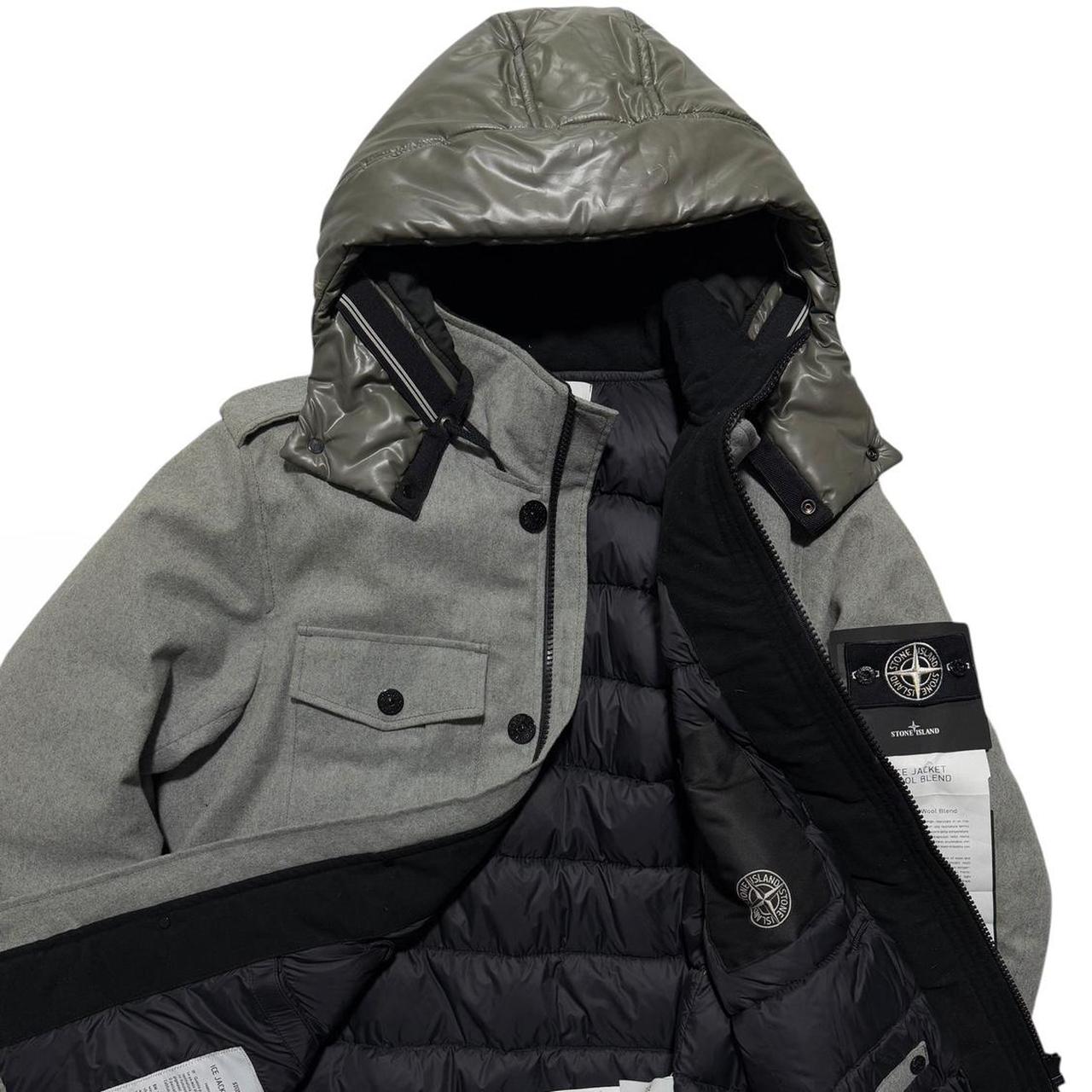 Stone Island A/W 2014 Ice Wool Blend Jacket | XL, Grey