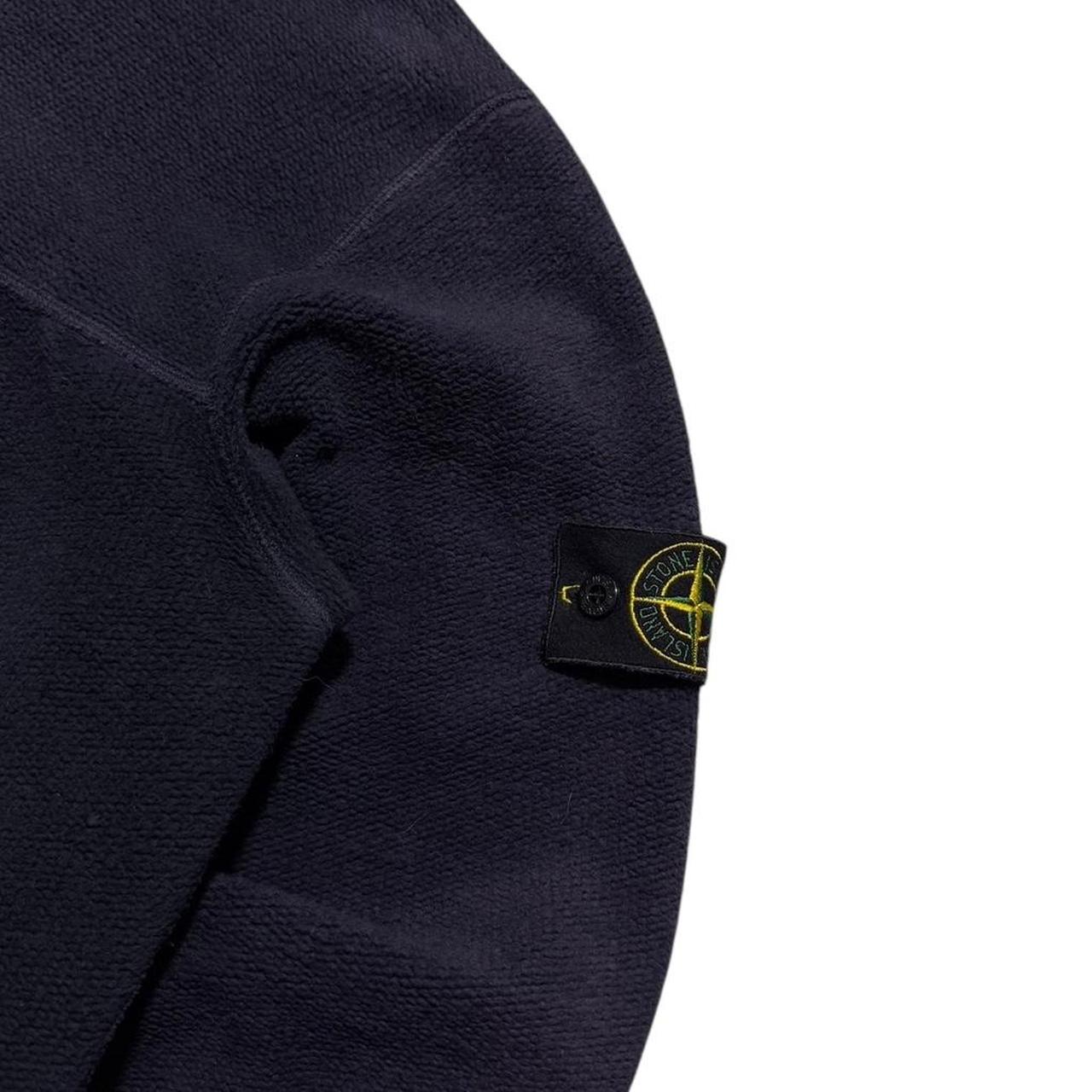 Stone Island Zip Up Knit Hoodie