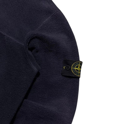 Stone Island Zip Up Knit Hoodie